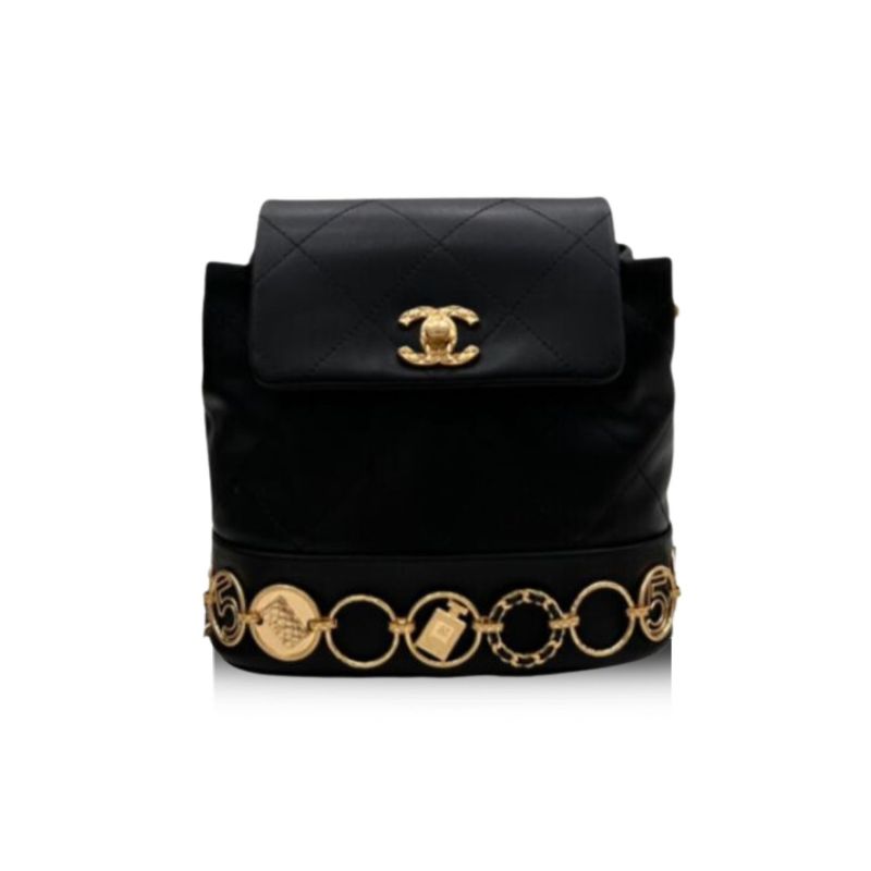 Chanel Backpack Black For Women 18cm / 7.1in AS4275