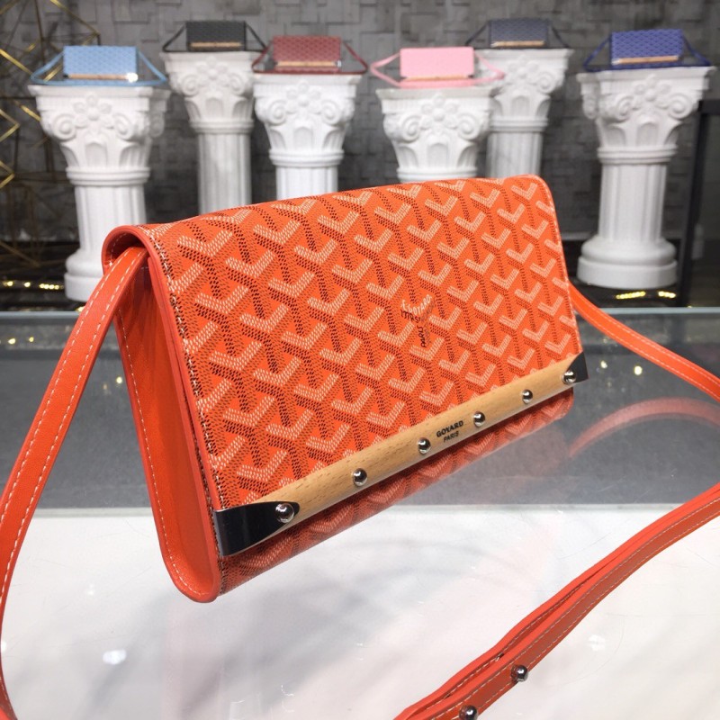 Goyard Monte Carlo PM Clutch Green/Light Blue/Orange For Women‎ 9.8in/25cm
