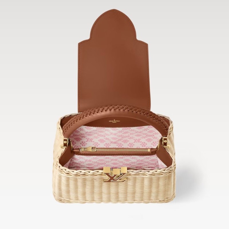 [True-to-ORIGINAL] Louis Vuitton Capucines BB Tan For Women 10.6in/27cm M26025