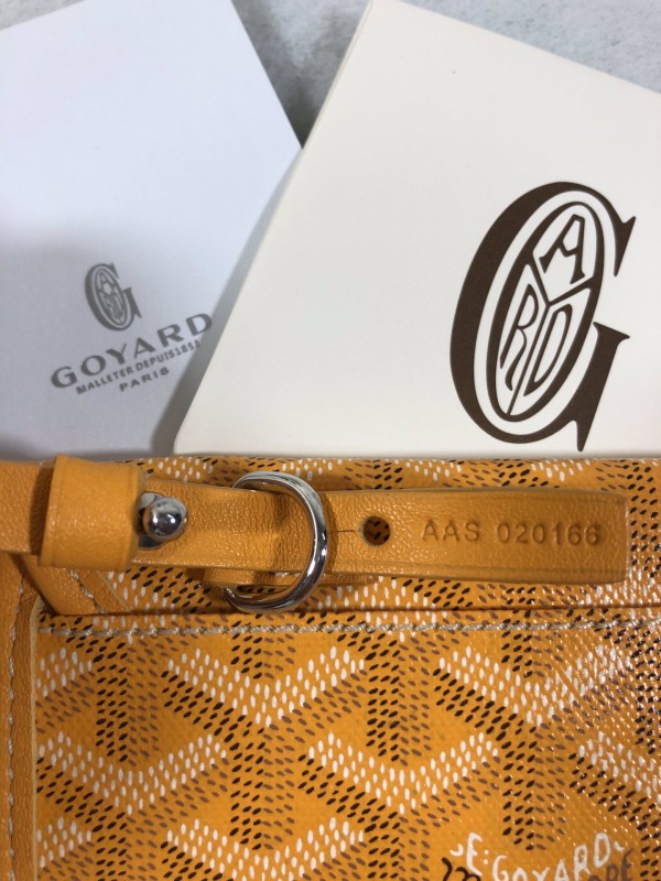 Goyard Anjou PM Bag Black/Yellow/Brown For Women‎ 7.9in/20cm