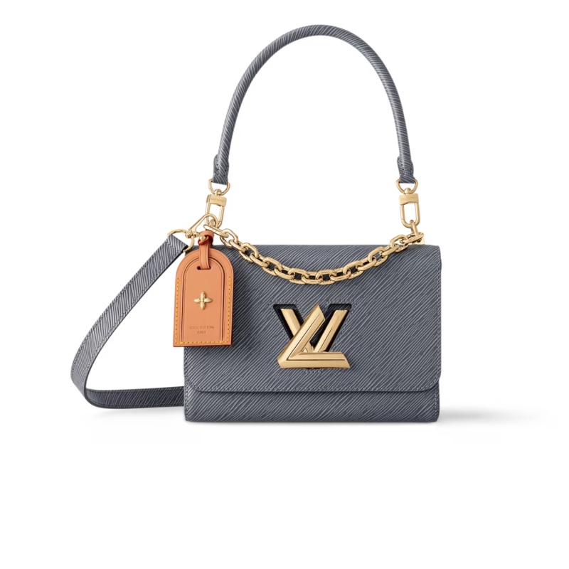 Louis Vuitton Twist MM Gray For Women 9.1in/23cm M14059