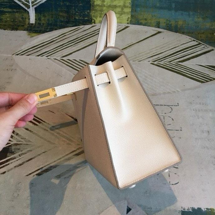 Hermes Kelly 25 White For Women 10in/25cm
