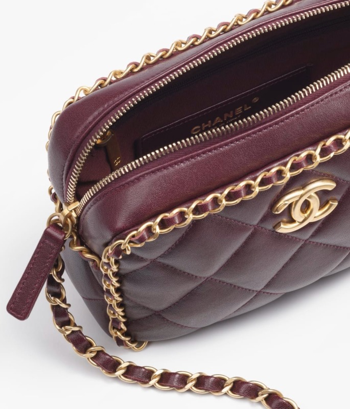 Chanel Small Camera Case Burgundy For Women 9.1in/23cm AS5086-B17712-NZG79