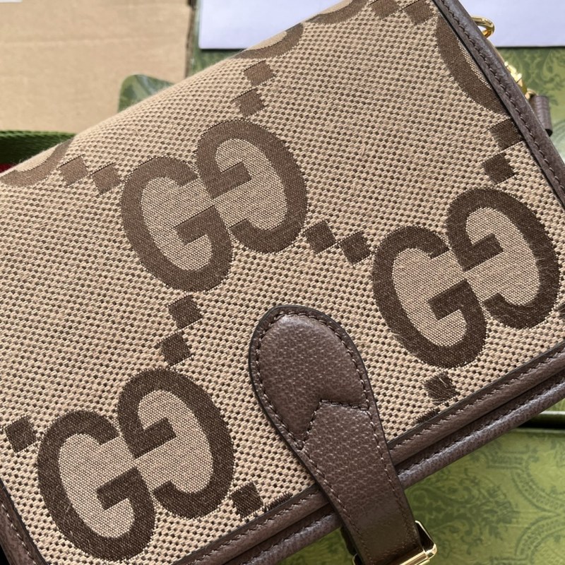 Gucci Jumbo GG Canvas Shoulder Bag Beige And Multicolor For Women, Women’s Bags 7.8in/20cm GG‎ ‎‎‎699438 UKMDG 2570
