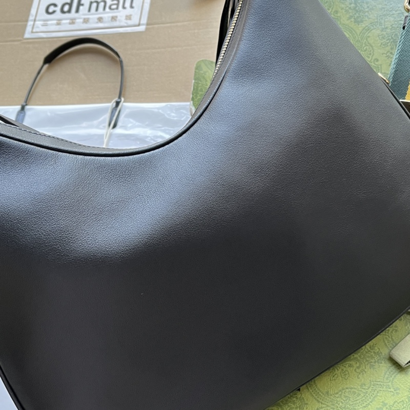 Gucci Atache Large Shoulder Bag Black For Women, Women’s Bags 13.8in/35cm GG‎ ‎702823 UXWBG 1037