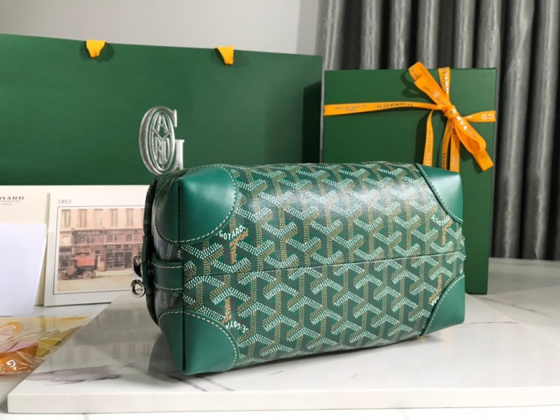 Goyard Bowling 25 Toiletry Bag Green/Yellow For Women‎ 9.4in/24cm BOWLIN025TY01CL03P
