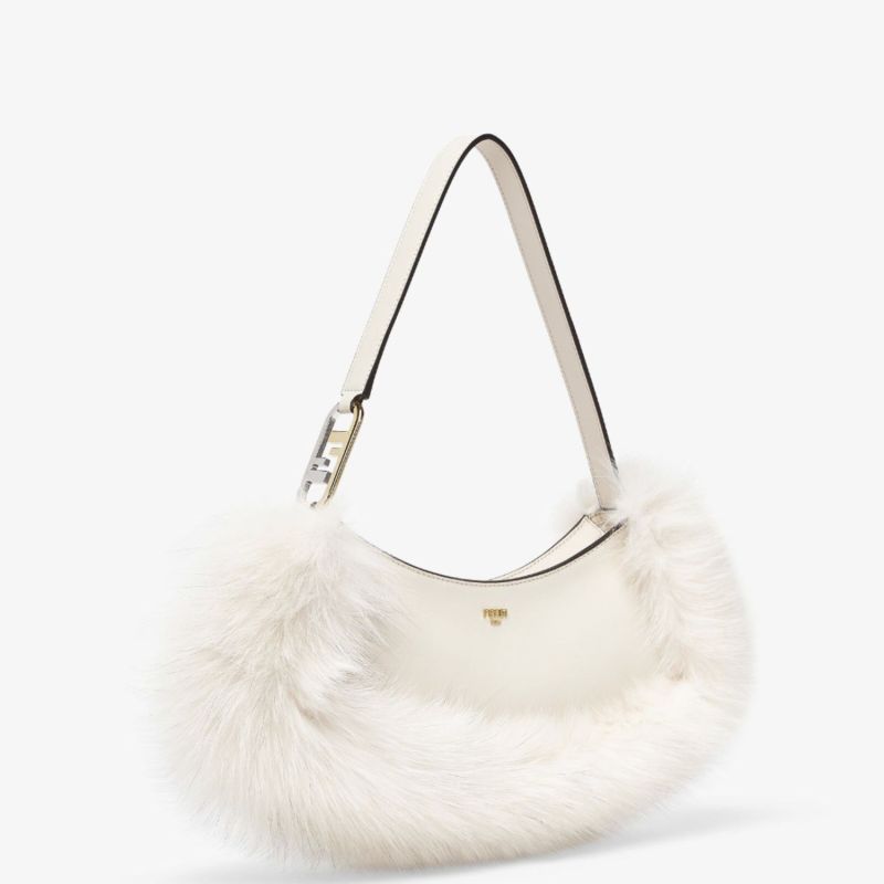 Fendi O’Lock Swing White For Women 32 cm/ 12.6 in – 8BS068ALS9F1IVS