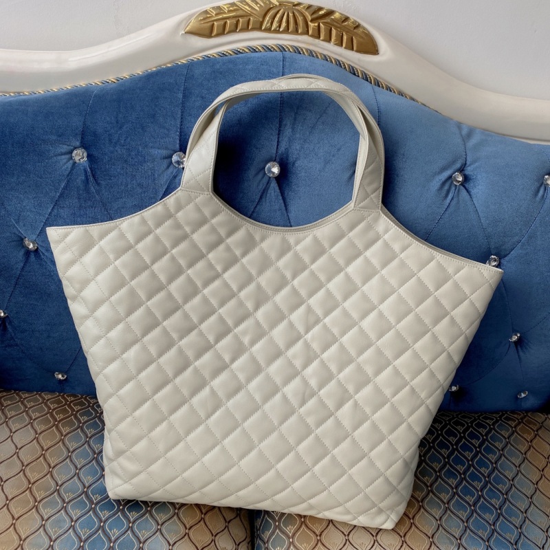 Saint Laurent Icare Maxi Shopping Bag White For Women 16.9in/43cm YSL