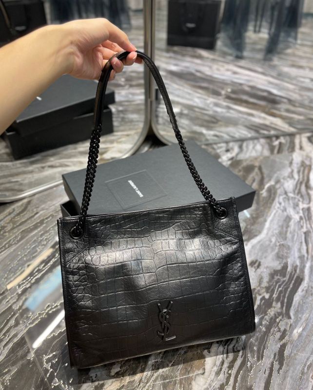 Saint Laurent Niki Medium Shopping Bag Black/Beige For Women‎ 12.9in/33cm