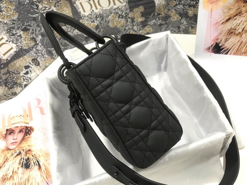 Christian Dior Smal Lady Dior My ABCDIOR Bag Black For Women 8in/20cm CD M0538SLOI_M989