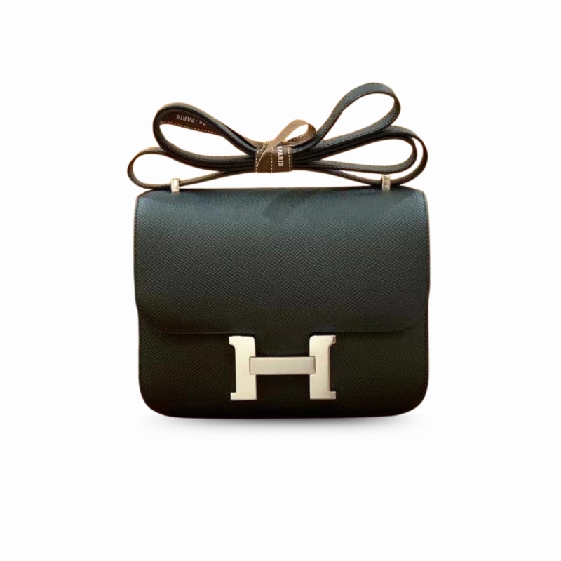Hermes Constance 23 Epsom Black For Women, Women’s Handbags, Shoulder Bag 9in/23cm
