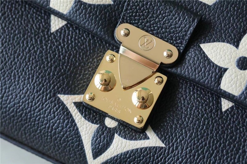 Louis Vuitton Madeleine MM Monogram Empreinte Black / Beige For Women, Women’s Handbags, Shoulder and Crossbody Bags 11.8in/30cm LV