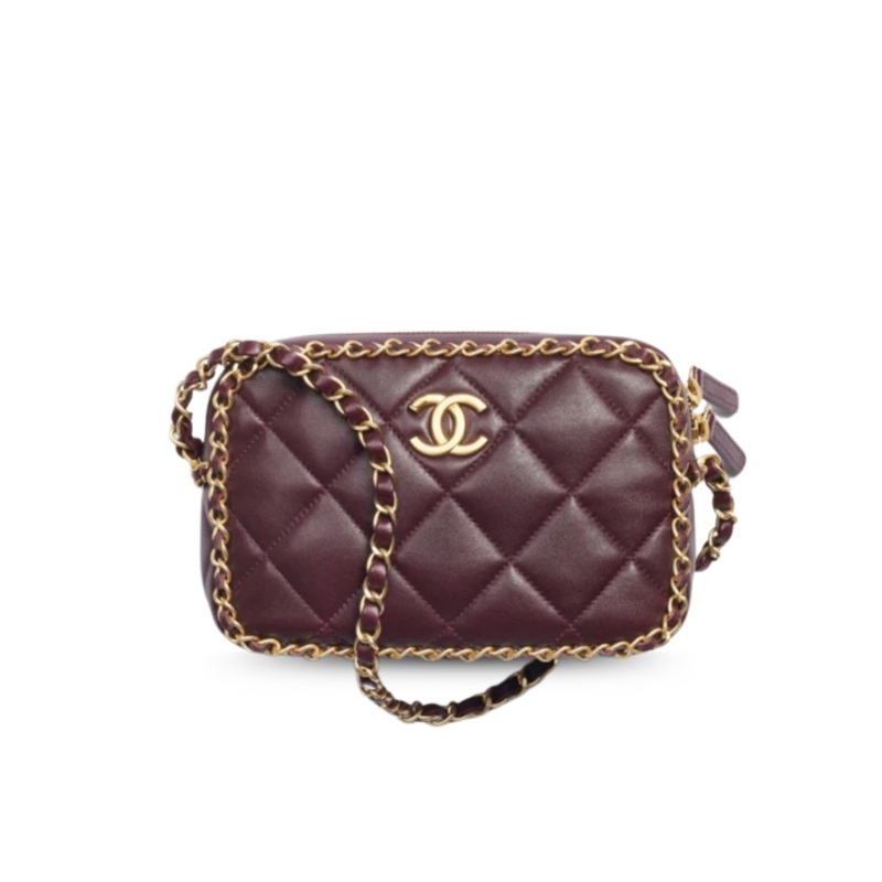 Chanel Small Camera Case Burgundy For Women 9.1in/23cm AS5086-B17712-NZG79
