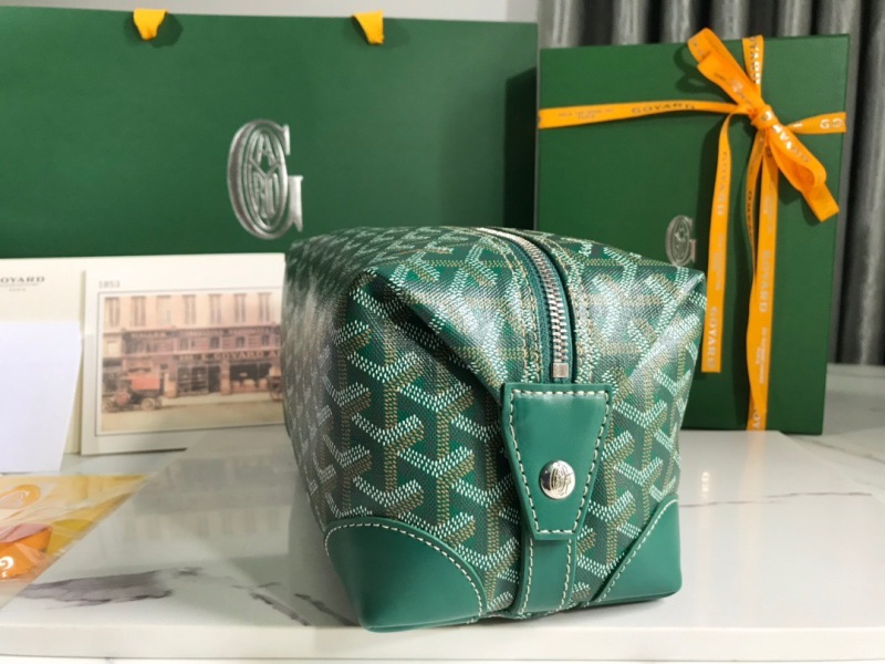 Goyard Bowling 25 Toiletry Bag Green/Yellow For Women‎ 9.4in/24cm BOWLIN025TY01CL03P
