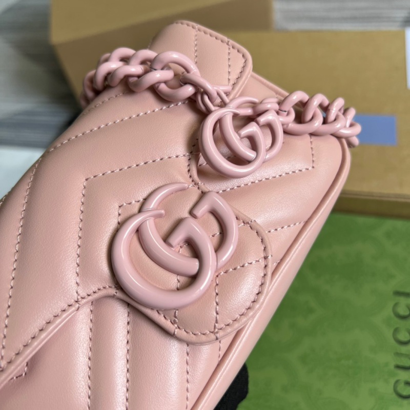 Gucci Marmont Super Mini Bag Pink For Women, Women’s Bags 6.2in/17cm GG
