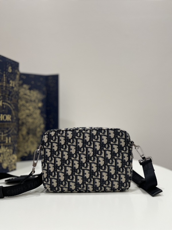 Dior Safari Messenger Bag Black For Women 8.5in/22cm 1ESPO206YKY_H27E