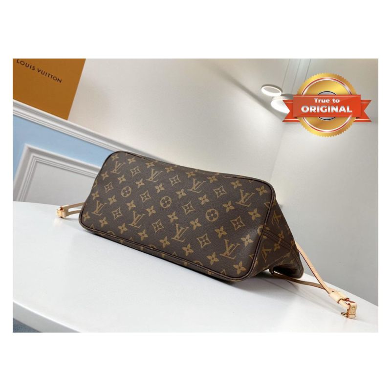 [True-to-ORIGINAL] Louis Vuitton Neverfull MM Tote Bag Monogram Canvas Brown For Women 12.6in/32cm LV M40995