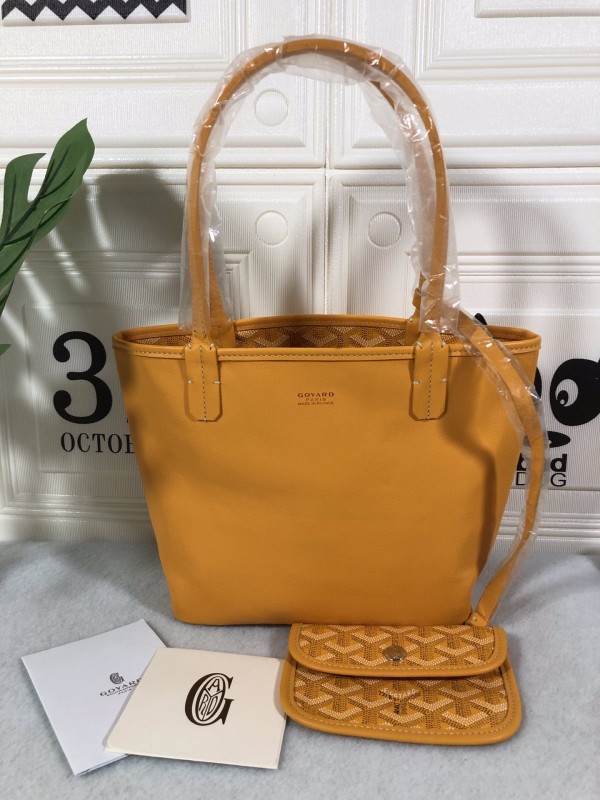 Goyard Anjou PM Bag Black/Yellow/Brown For Women‎ 7.9in/20cm