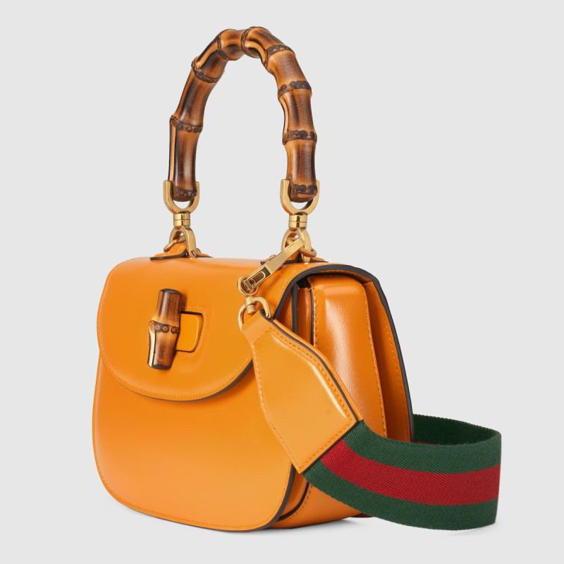 Gucci Bamboo 1947 Small Top Handle Bag For Women-675797 10ODT 7769