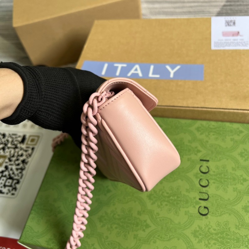 Gucci Marmont Super Mini Bag Pink For Women, Women’s Bags 6.2in/17cm GG