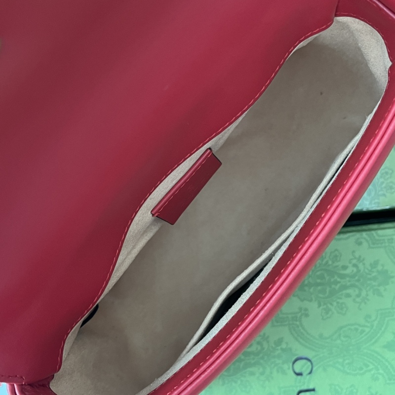 Gucci GG Marmont Mini Top Handle Bag Red For Women, Women’s Bags 8.3in/21cm GG ‎