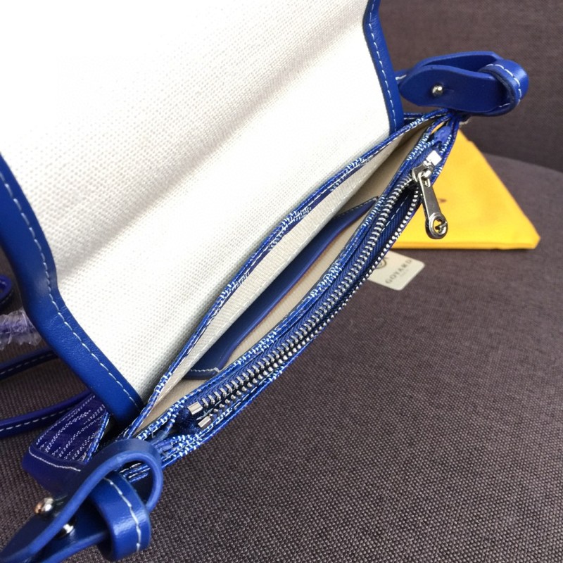 Goyard Plumet Pocket Wallet Blue For Women‎ 8.1in/20.5cm