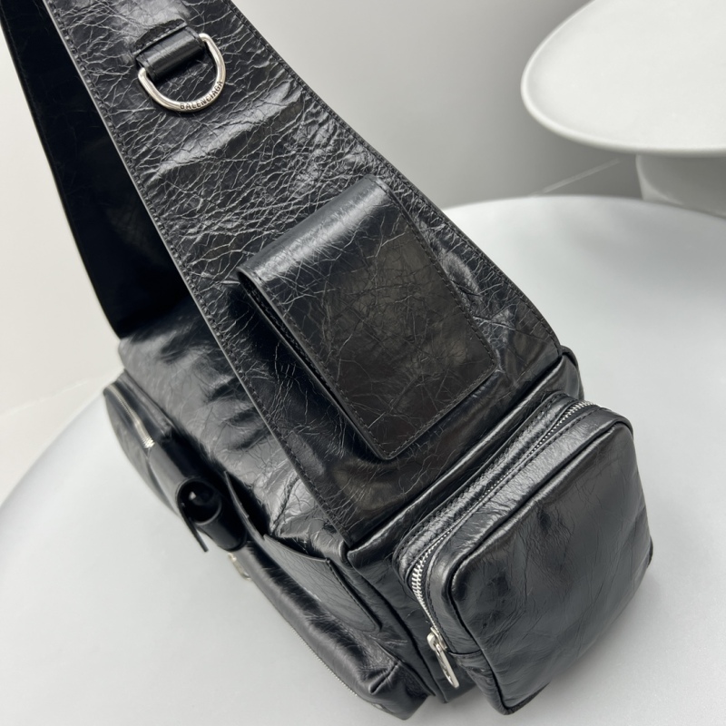 Balenciaga Superbusy Sling Bag Black For Women‎ 11.8in/30cm