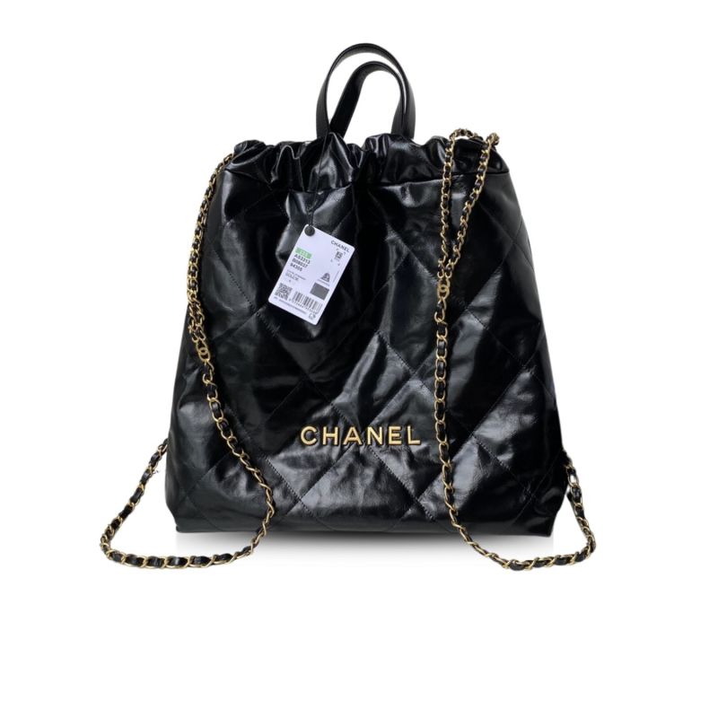 Chanel Backpack Black Large Bag For Women 51cm/20in AS3313 B08037 NH627