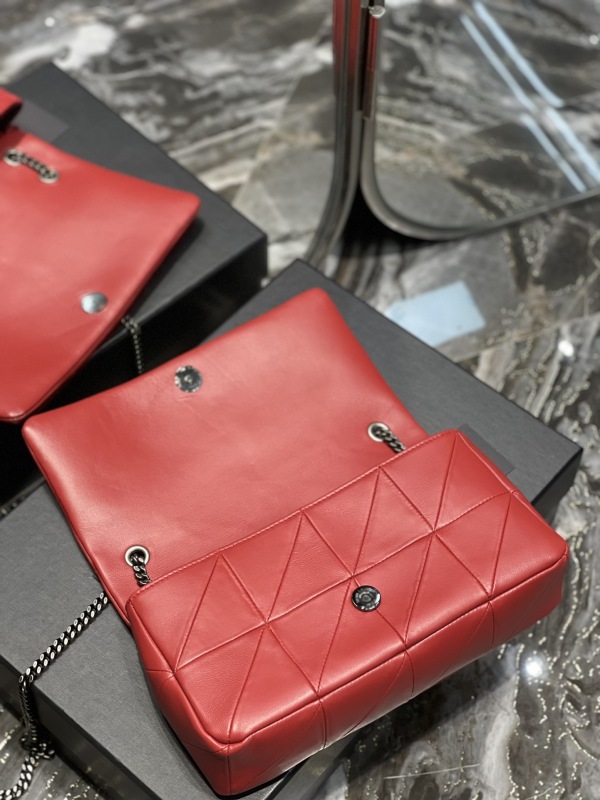 [True-to-ORIGINAL] Saint Laurent Jamie Medium Chain Bag Red For Women 9.8in/25cm