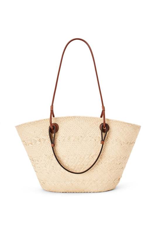 Loewe Medium Anagram Basket Bag Beige For Women 18.1 Inches/ 46 Cm A223T43X02