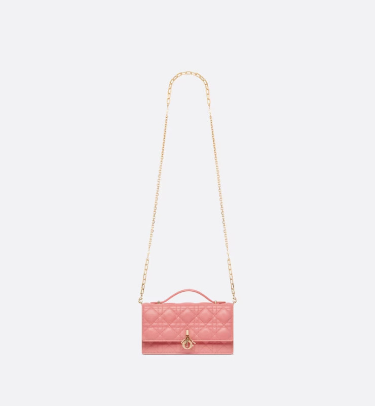 Christian Dior Miss Dior Mini Pink Bag For Women S0980ONMJ_M89P- 8.5 Inches/ 21 Cm