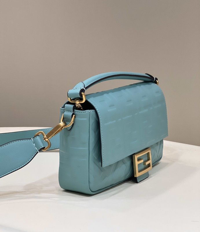 Fendi Baguette Teal For Women, Women’s Handbags, Shoulder And Crossbody Bags 10.6in/27cm FF 8BR600