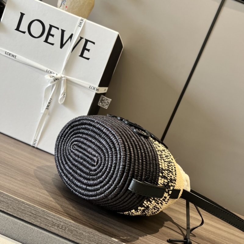 Loewe Beehive Basket Bag Beige/Black For Women 7.9in / 20cm