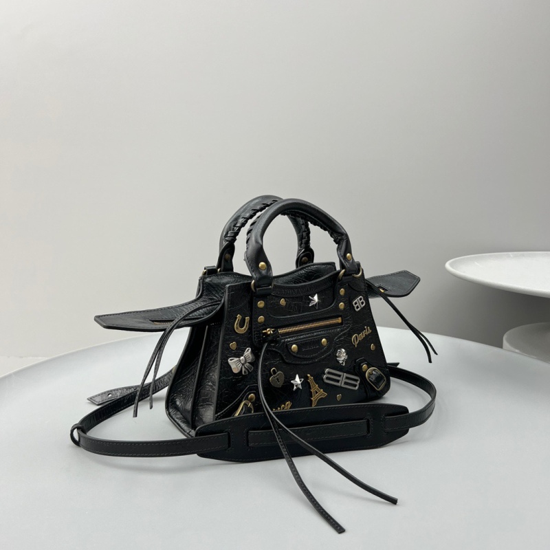 Balenciaga Neo Cagole XS Handbag Black For Women‎ 10.2in/25.9cm