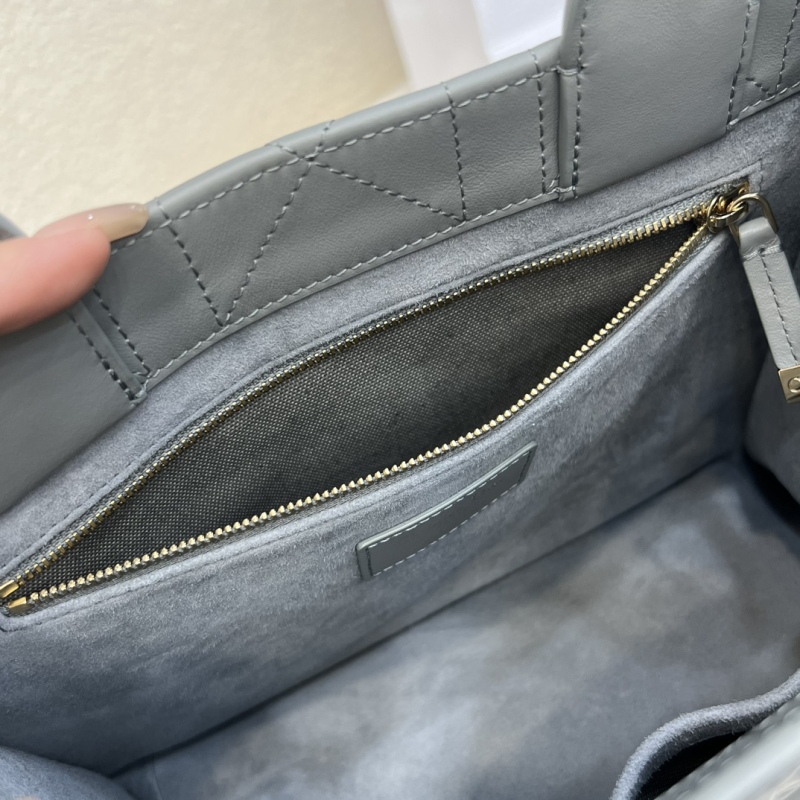 Dior Small Book Tote Bag Grey For Women 10,4in/26,5cm
