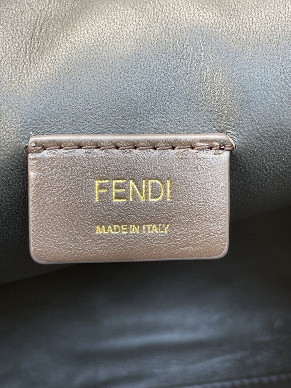 Fendi First Medium Black Fox Fur Bag For Woman 32.5cm/13in