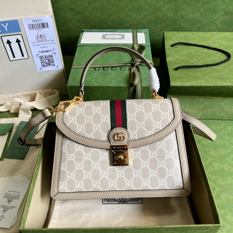 Gucci Ophidia Small GG Top Handle Bag Beige For Women, Women’s Bags 9.8in/25cm GG ‎651055 UULAG 9682