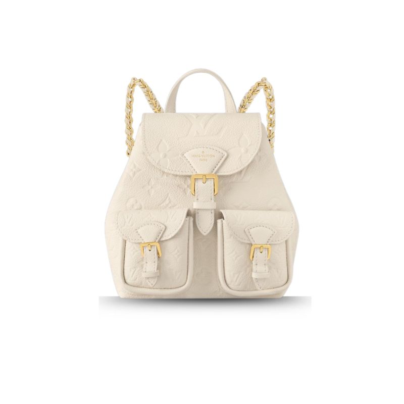 Louis Vuitton Backup Monogram Empreinte Cream For Women 20cm/7.9in M47106