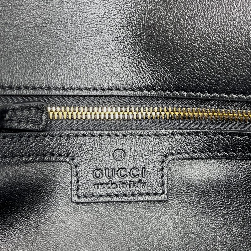 Gucci Blondie Shoulder Bag Black For Women, Women’s Bags 11in/28cm GG‎ 699268 UXX0G 1000