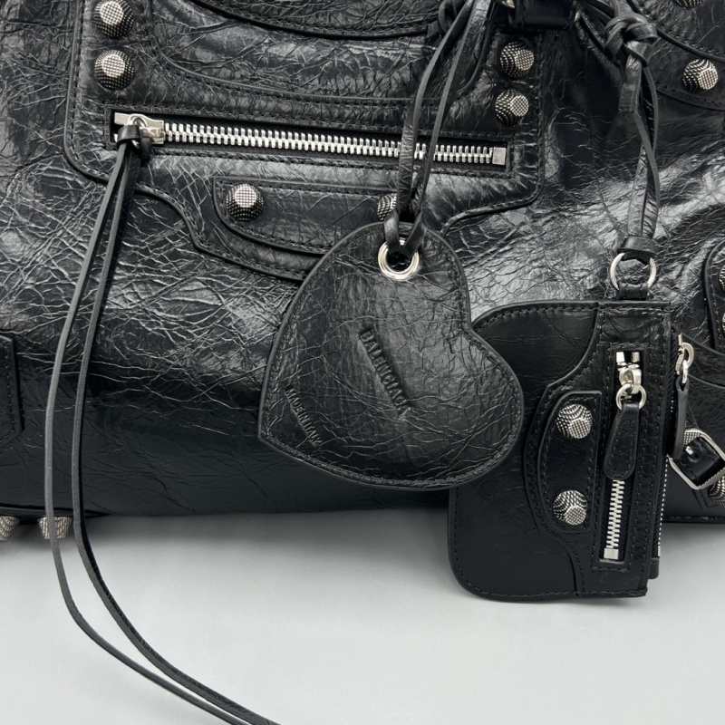 Balenciaga Neo Cagole City Handbag Black For Women‎ 15.3in/38.9cm 700451210B01000