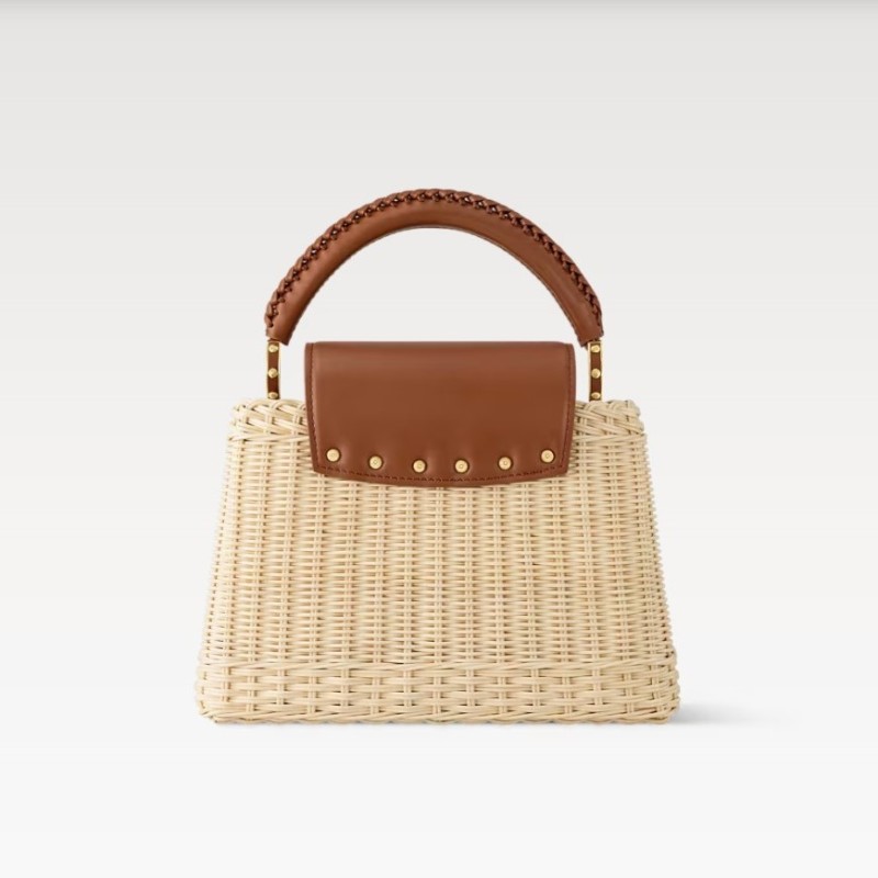 [True-to-ORIGINAL] Louis Vuitton Capucines BB Tan For Women 10.6in/27cm M26025