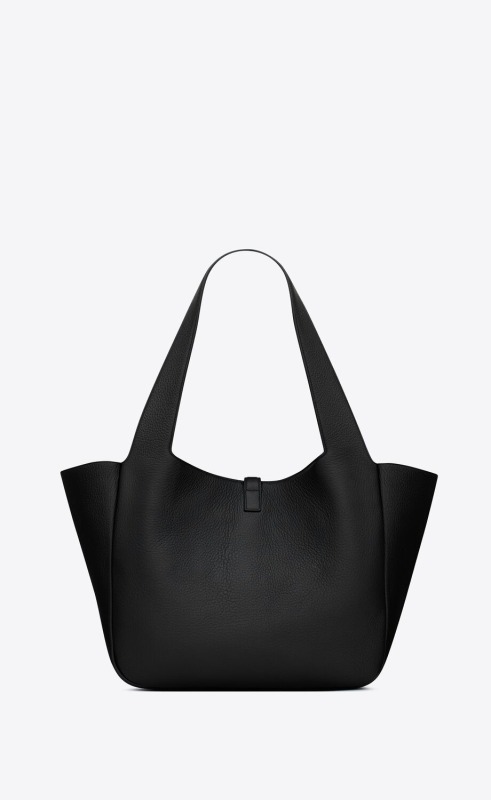 Saint Laurent Bea In Grained Leather Black Bag For Women 763435AACTP1000 – 19.7 Inches / 50 Cm