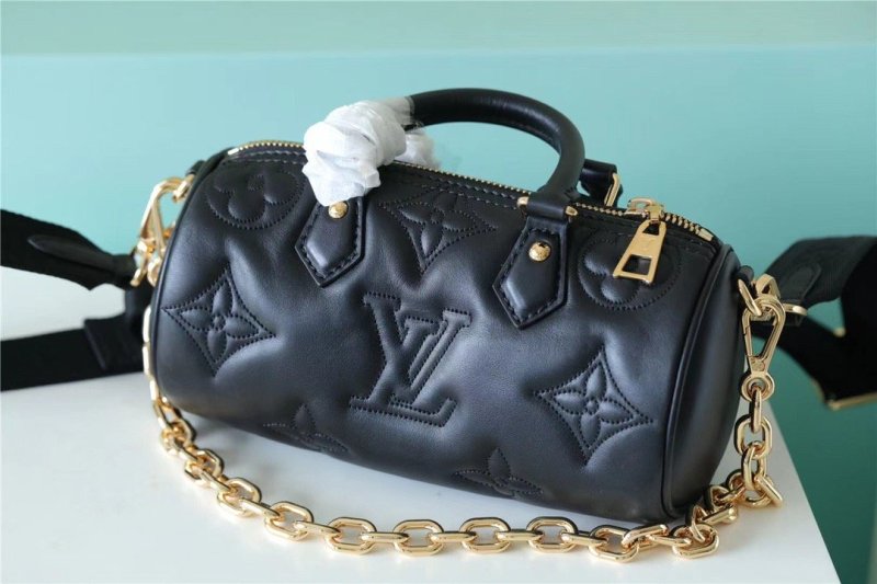 Louis Vuitton Papillon BB Bag Classic Monogram For Women 20cm Black LV M59800