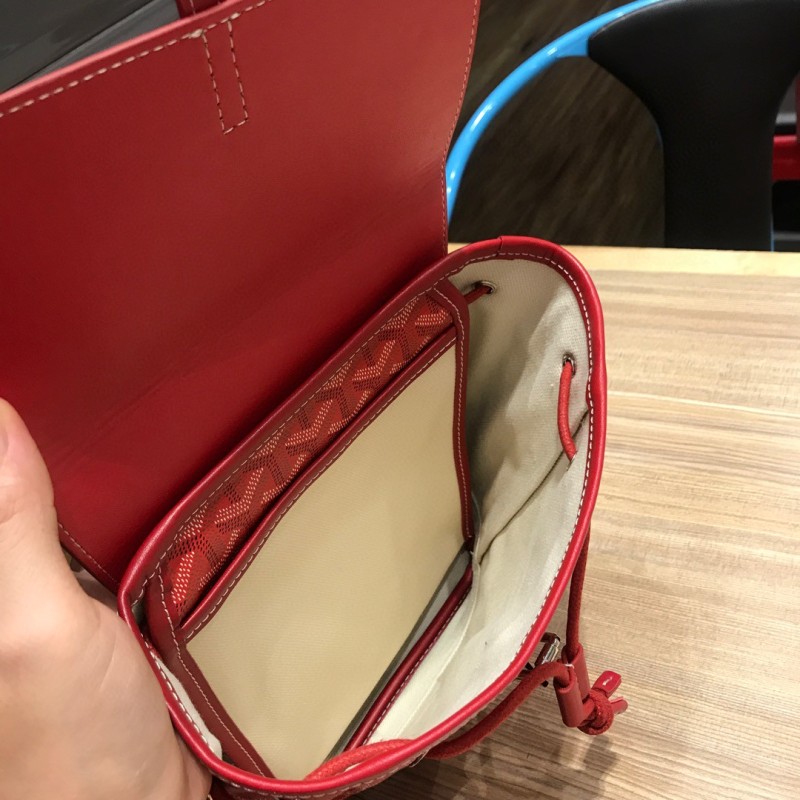 Goyard Alpin Mini Backpack Brugundy/Red/Blue For Women‎ 9.1in/23cm ALPIN2MINTY33CL33P