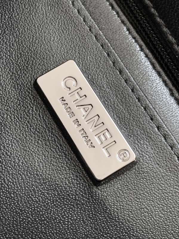 Chanel Paris Double Flap Handbag Black For Women 20cm / 7.9in
