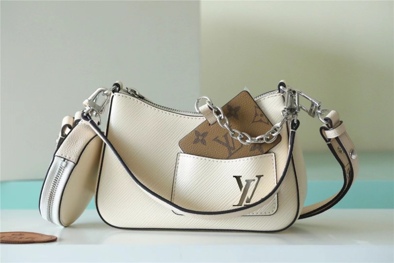 Louis Vuitton Marellini White For Women‎ 7.5in/19cm M20999
