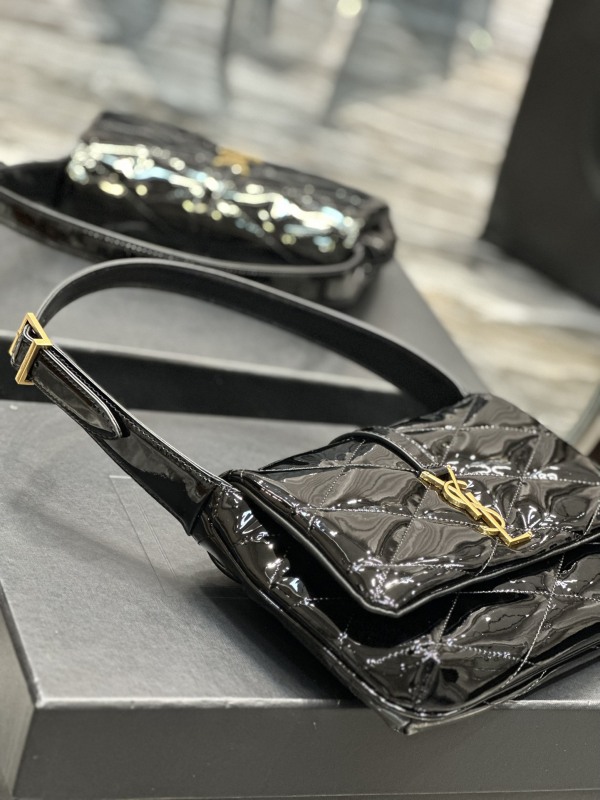 Saint Laurent Le 5a7 Shoulder Bag Black For Women‎ 9.4in/24cm SLAU-WY2177