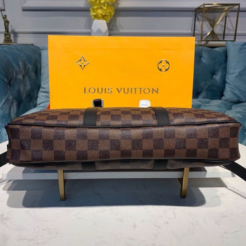 Louis Vuitton Porte Documents Voyage PM Damier Ebene Canvas For Women, Women’s Handbags, Shoulder And Crossbody Bags 14.6in/37cm LV N41466