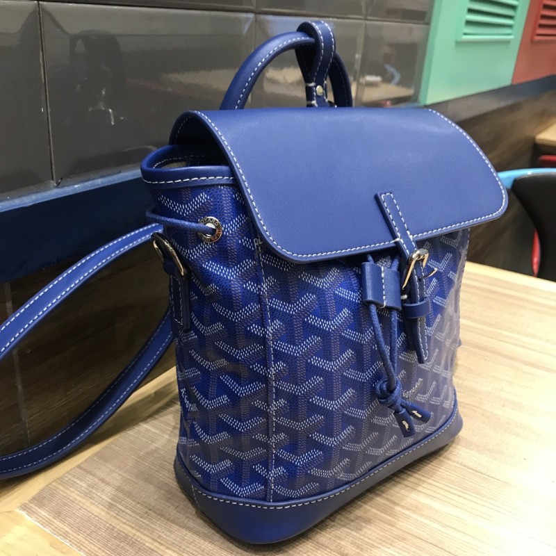 Goyard Alpin Mini Backpack Brugundy/Red/Blue For Women‎ 9.1in/23cm ALPIN2MINTY33CL33P