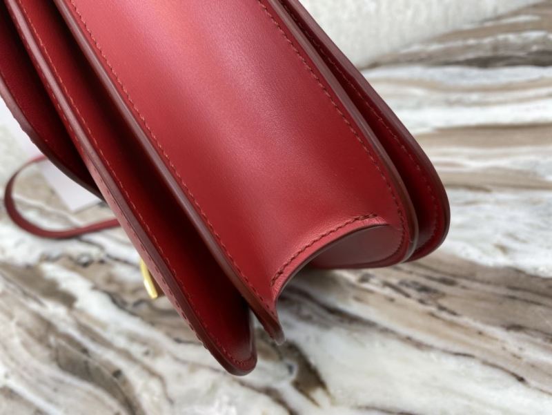 Celine Teen Classic Bag In Box Black/Brown/Red/Burgundy/Green/Dark Red For Women‎ 7in/18.5cm 192523DLS.38NO